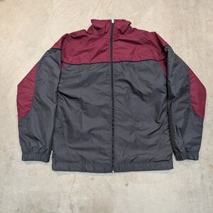 VTG 90s Nike Track Jacket Mens S Red Gray Full Zip